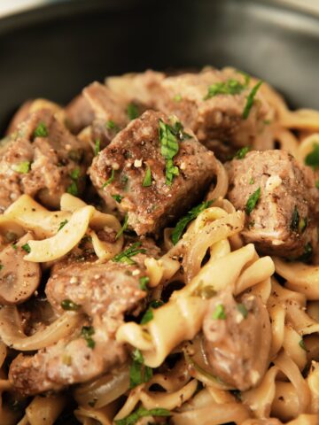one pot vegan stroganoff