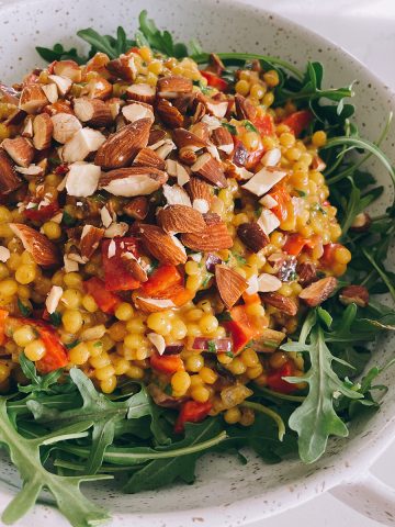 plate of couscous salad