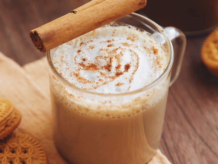pumpkin spice latte in a mug