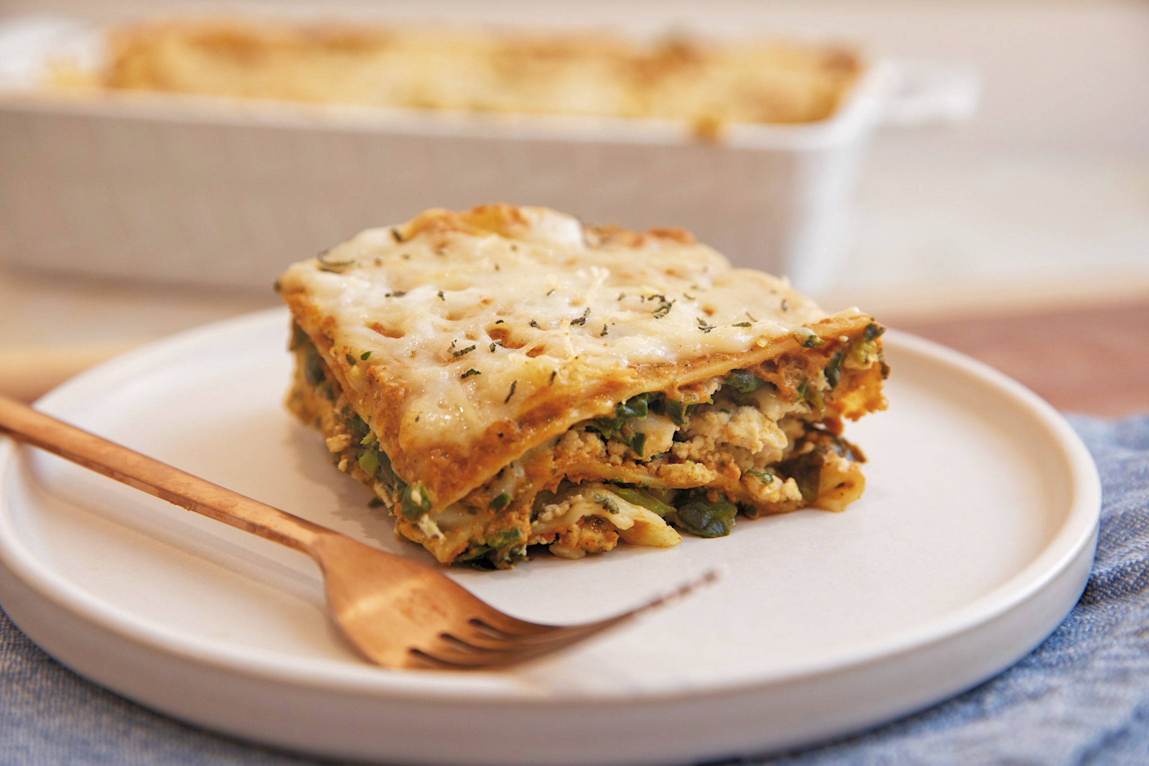 vegan pumpkin lasagna